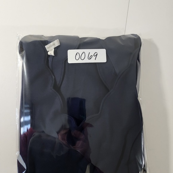 Maurice's Dress Women's Small Mini Scallop Neckline Navy Blue Preppy - Picture 6 of 6